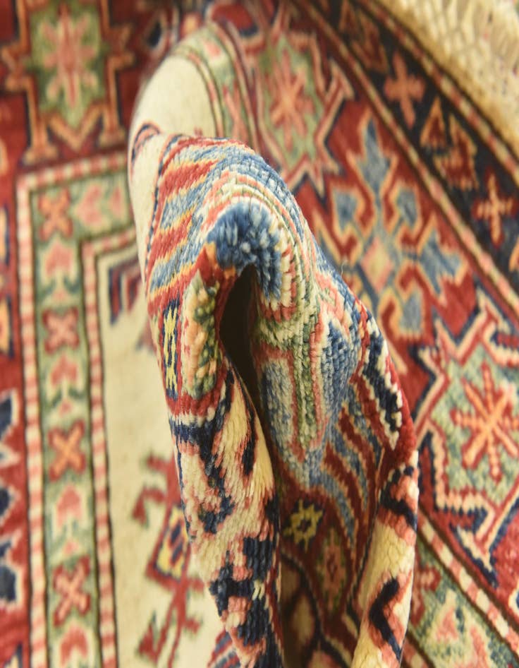 Detail image of  3' 6 x 4' 10  Hand Knotted Kazak Oriental Rug