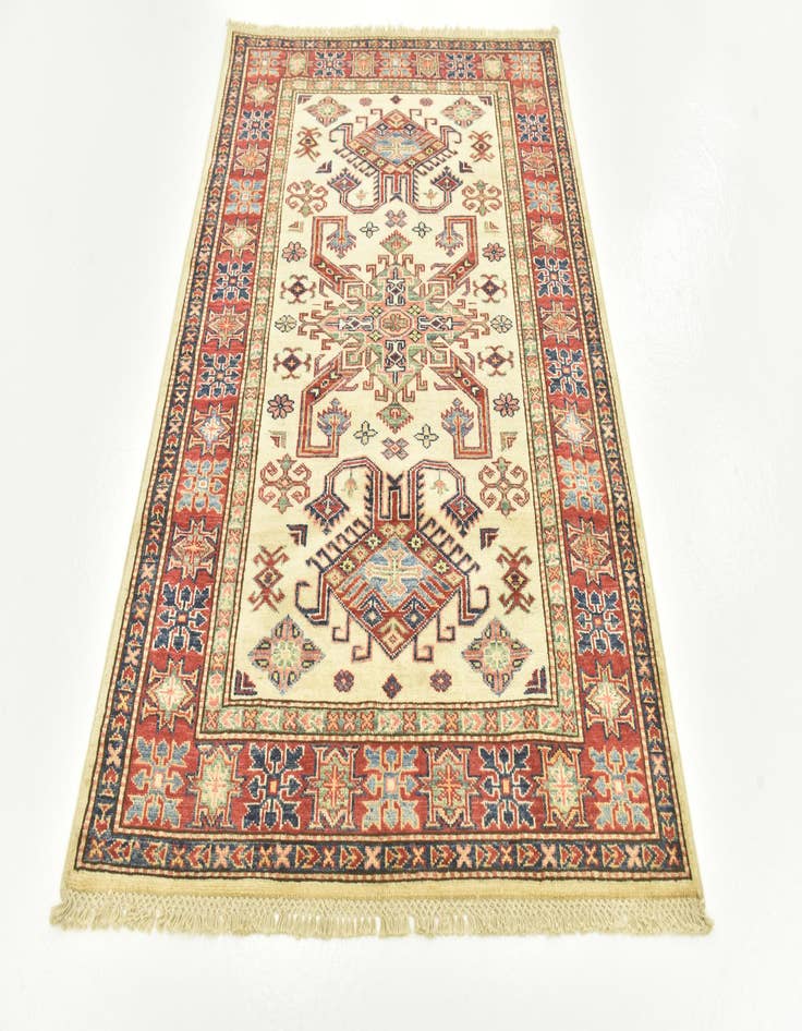 Detail image of  3' 6 x 4' 10  Hand Knotted Kazak Oriental Rug