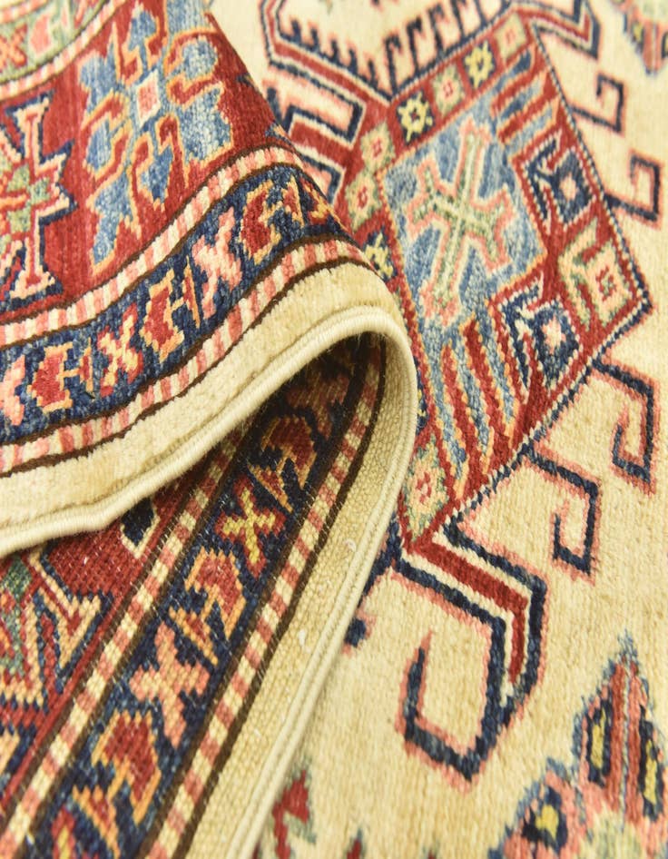 Detail image of  3' 6 x 4' 10  Hand Knotted Kazak Oriental Rug