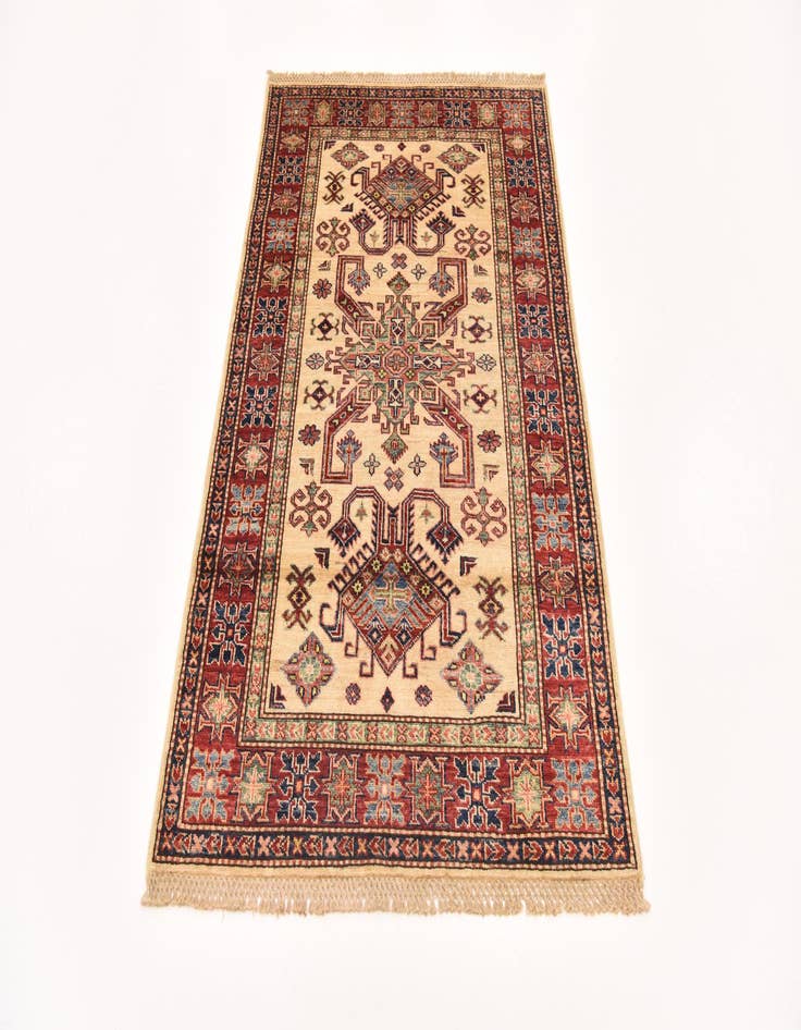 Detail image of  3' 2 x 5'  Hand Knotted Kazak Oriental Rug