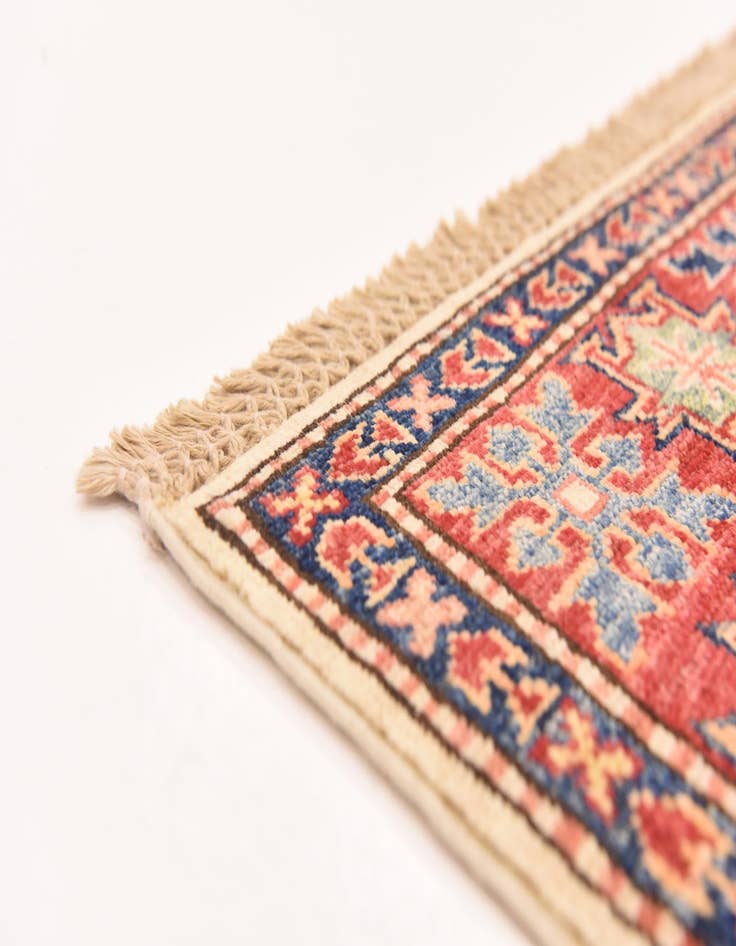 Detail image of  3' 2 x 5'  Hand Knotted Kazak Oriental Rug