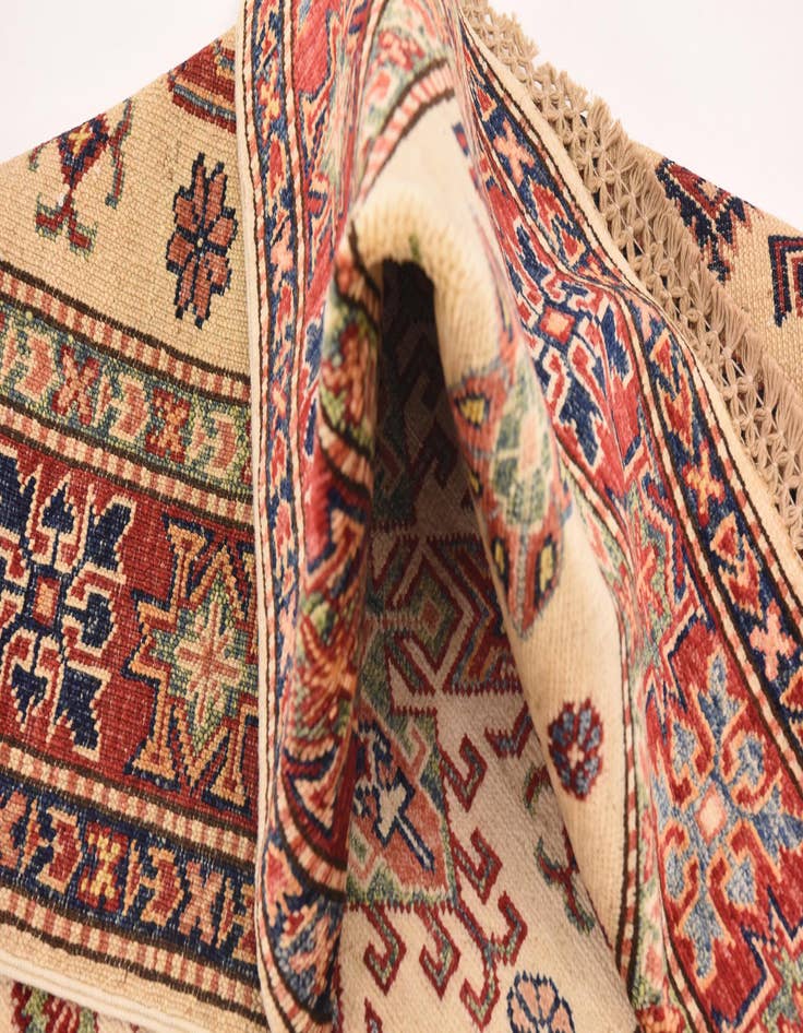Detail image of  3' 2 x 5'  Hand Knotted Kazak Oriental Rug