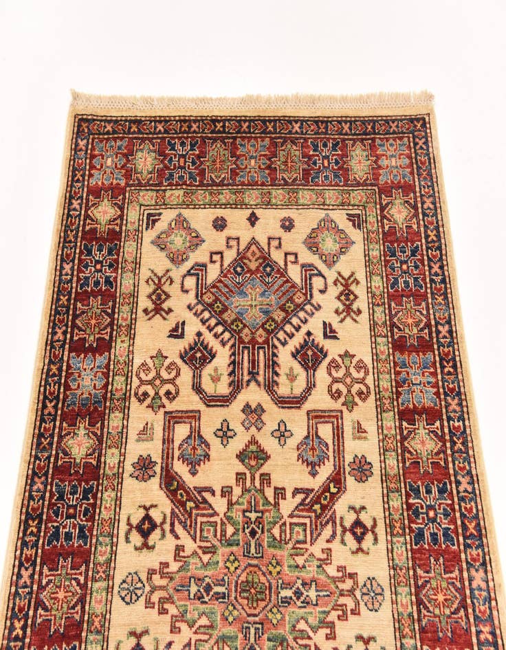 Detail image of  3' 4 x 5' 1  Hand Knotted Kazak Oriental Rug