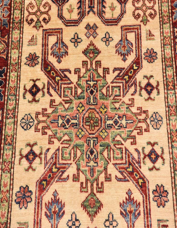 Detail image of  3' 4 x 5' 1  Hand Knotted Kazak Oriental Rug