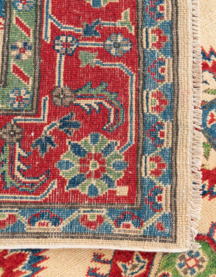 Detail image of  5' 8 x 7' 7  Hand Knotted Kazak Rug