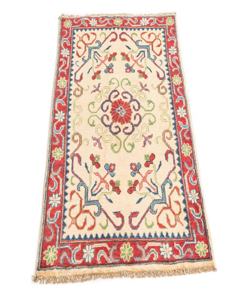 Detail image of  2' 8 x 4' 2  Hand Knotted Kazak Rug