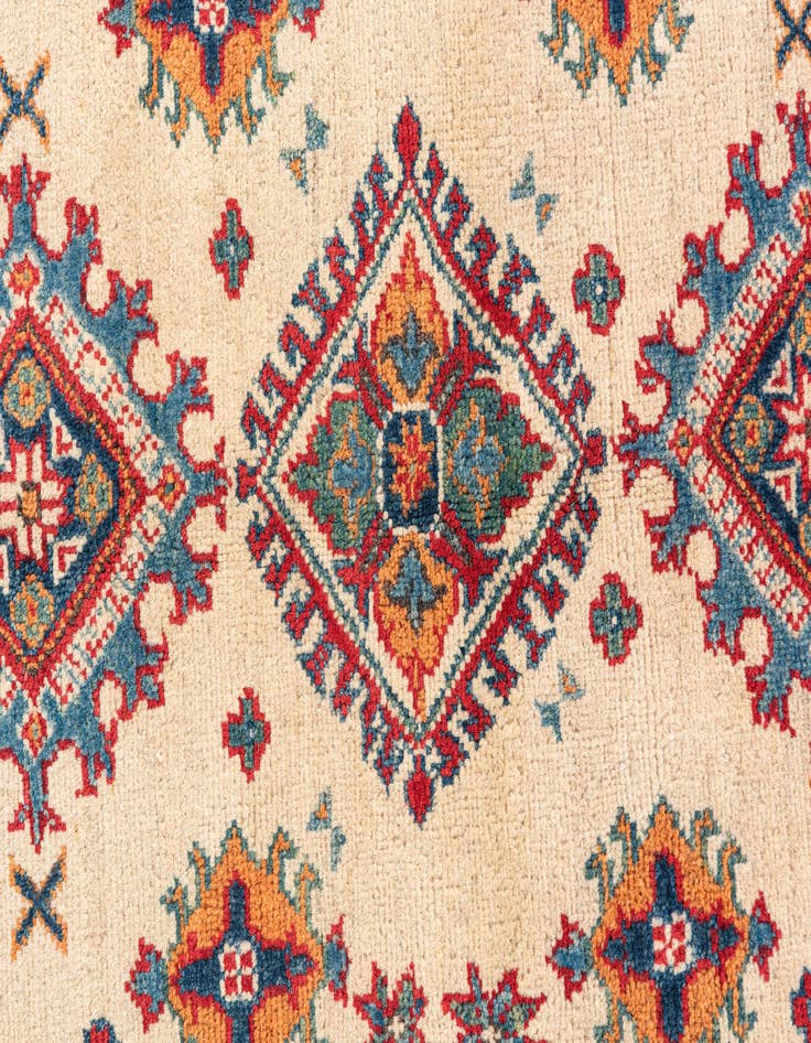 Detail image of  2' 8 x 4' 2  Hand Knotted Kazak Rug