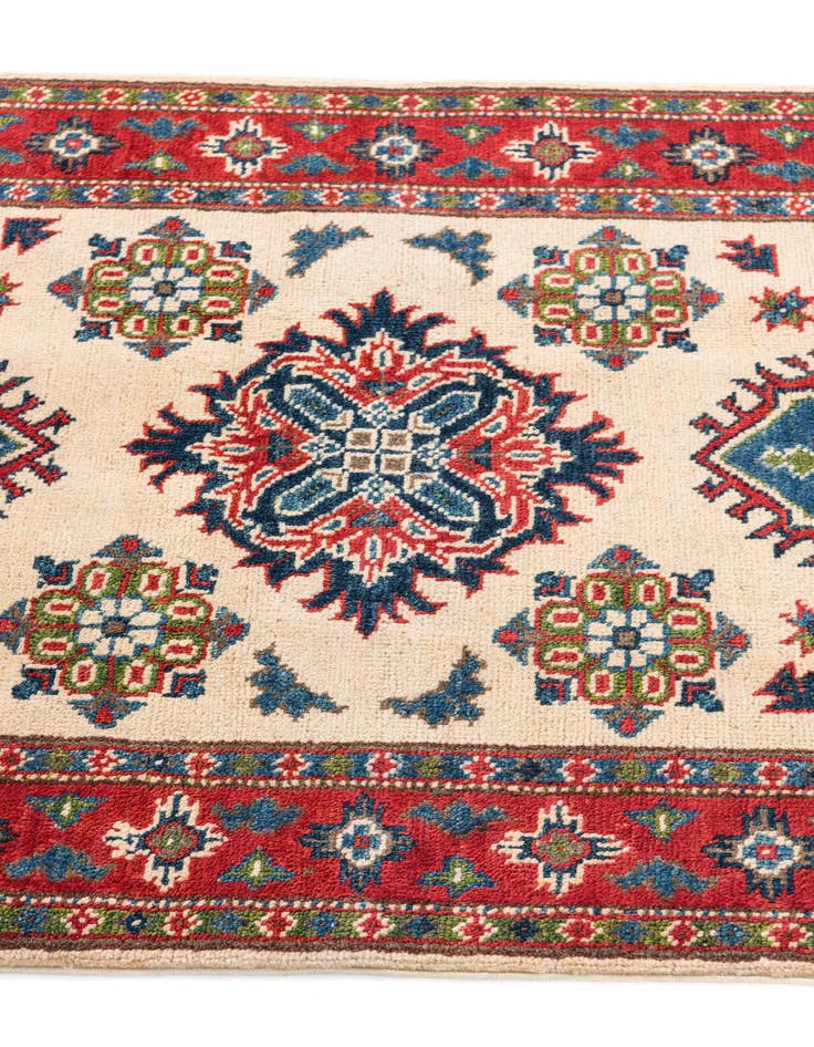 Detail image of  2' 8 x 4'  Hand Knotted Kazak Rug