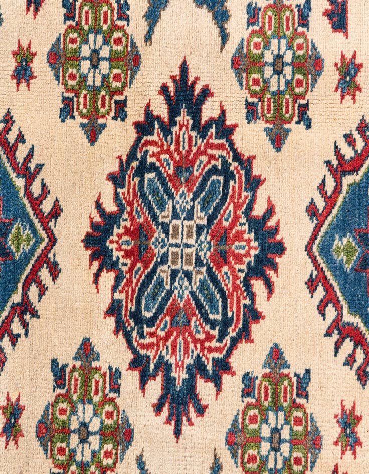 Detail image of  2' 8 x 4'  Hand Knotted Kazak Rug