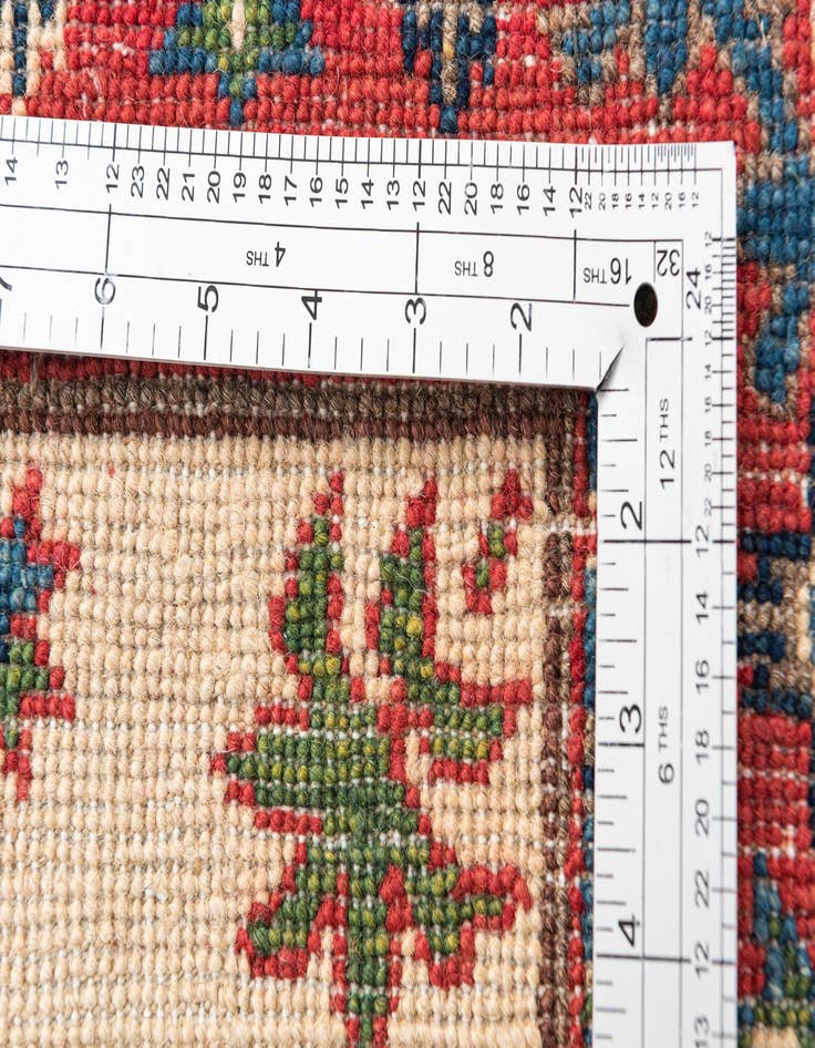 Detail image of  2' 8 x 4'  Hand Knotted Kazak Rug