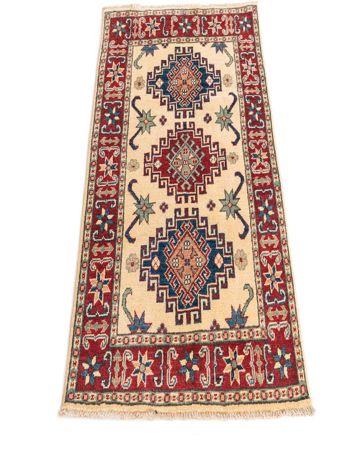 Detail image of  2' 10 x 4' 2  Hand Knotted Kazak Rug