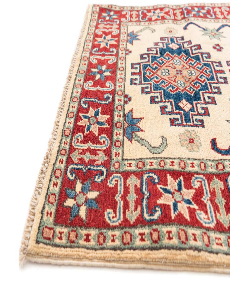 Detail image of  2' 10 x 4' 2  Hand Knotted Kazak Rug