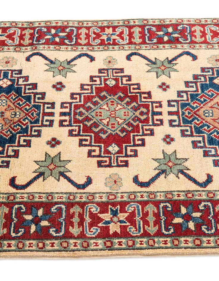 Detail image of  2' 10 x 4' 2  Hand Knotted Kazak Rug