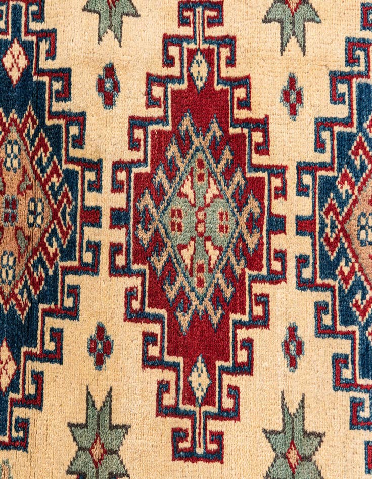 Detail image of  2' 10 x 4' 2  Hand Knotted Kazak Rug
