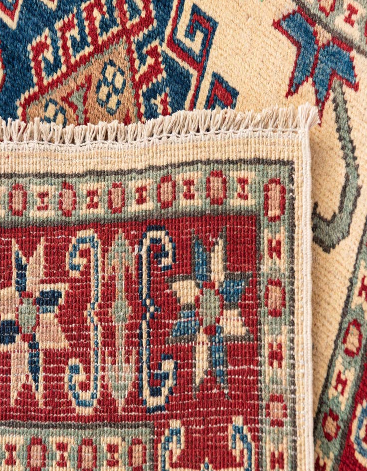 Detail image of  2' 10 x 4' 2  Hand Knotted Kazak Rug