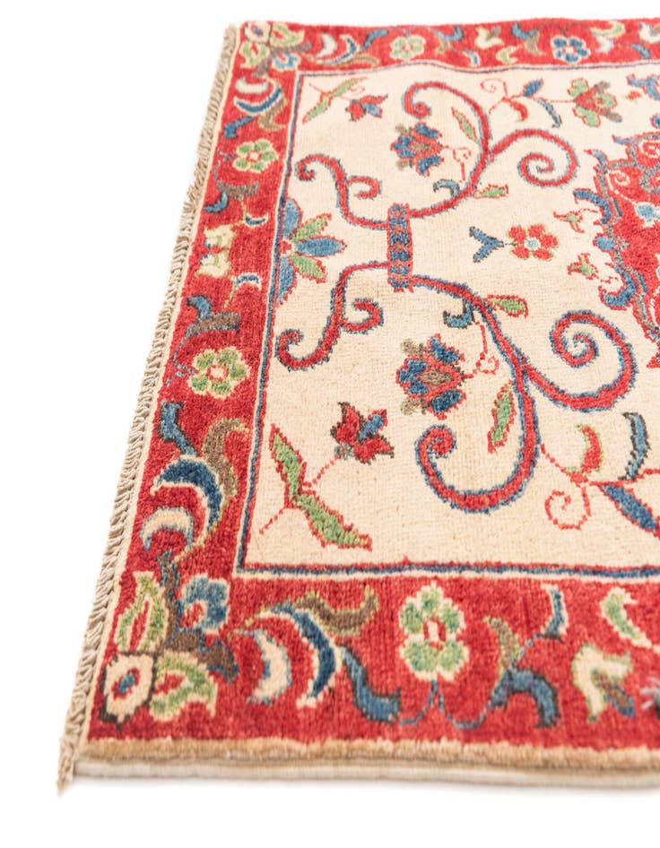 Detail image of  2' 8 x 4'  Hand Knotted Kazak Rug