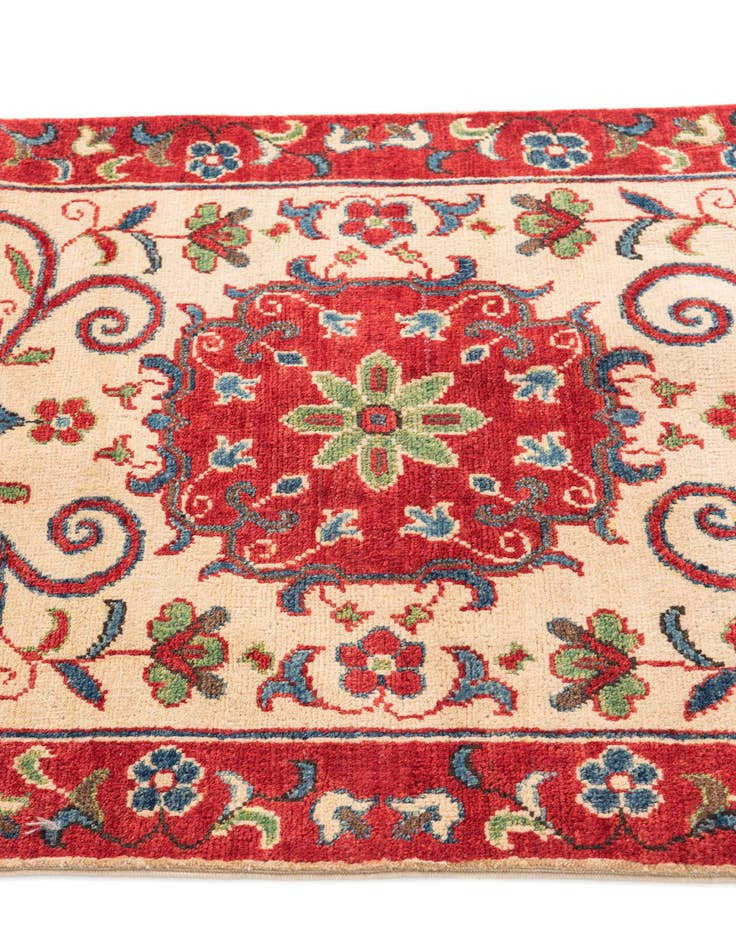 Detail image of  2' 8 x 4'  Hand Knotted Kazak Rug