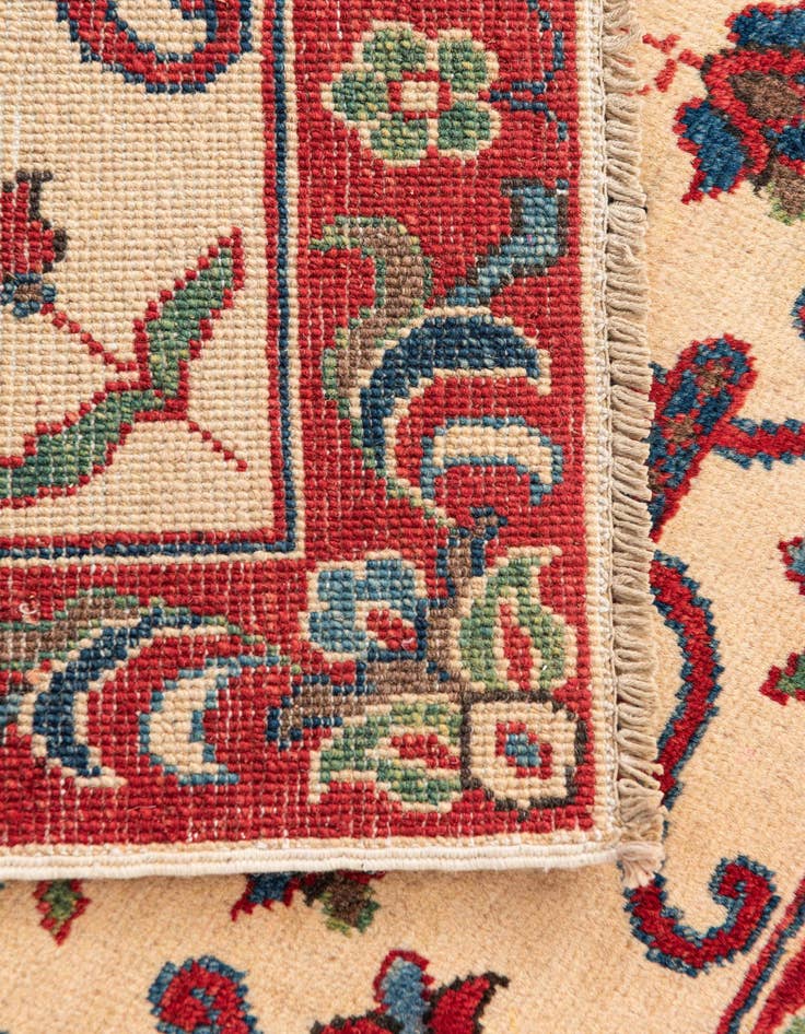 Detail image of  2' 8 x 4'  Hand Knotted Kazak Rug