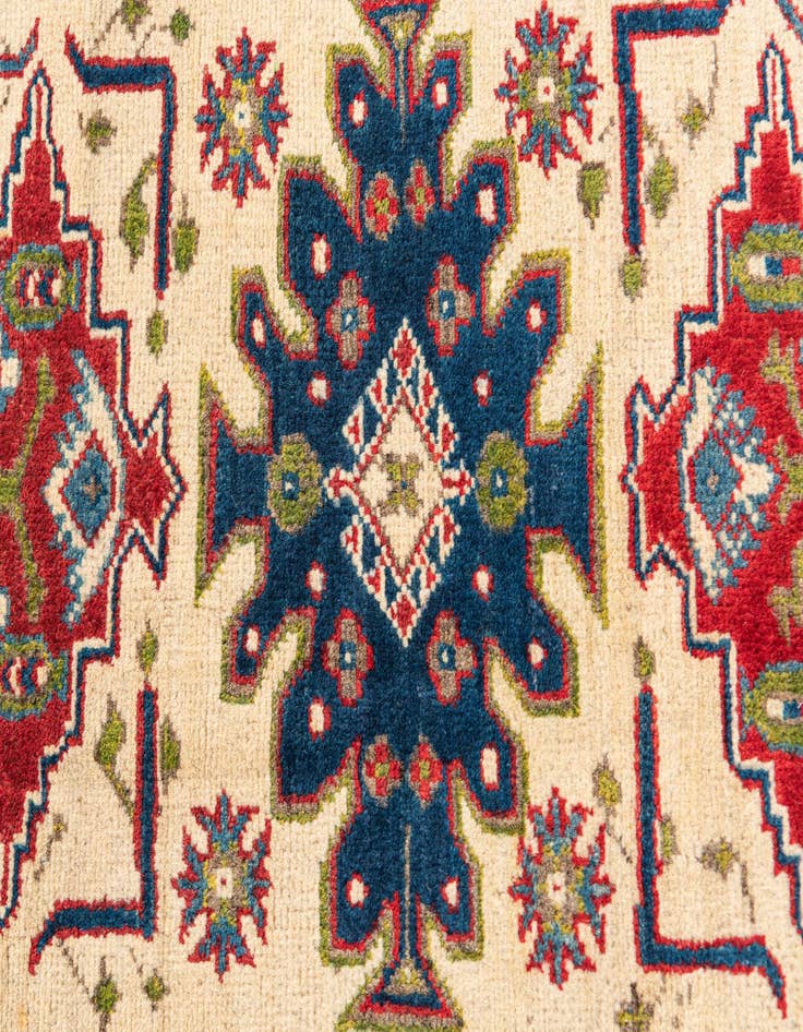 Detail image of  2' 9 x 4' 2  Hand Knotted Kazak Rug
