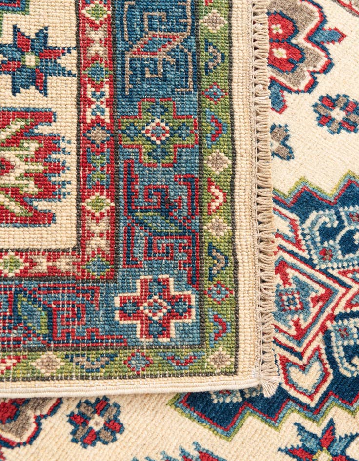 Detail image of  2' 8 x 4' 2  Hand Knotted Kazak Rug