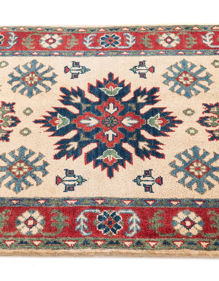 Detail image of  2' 9 x 4'  Hand Knotted Kazak Rug