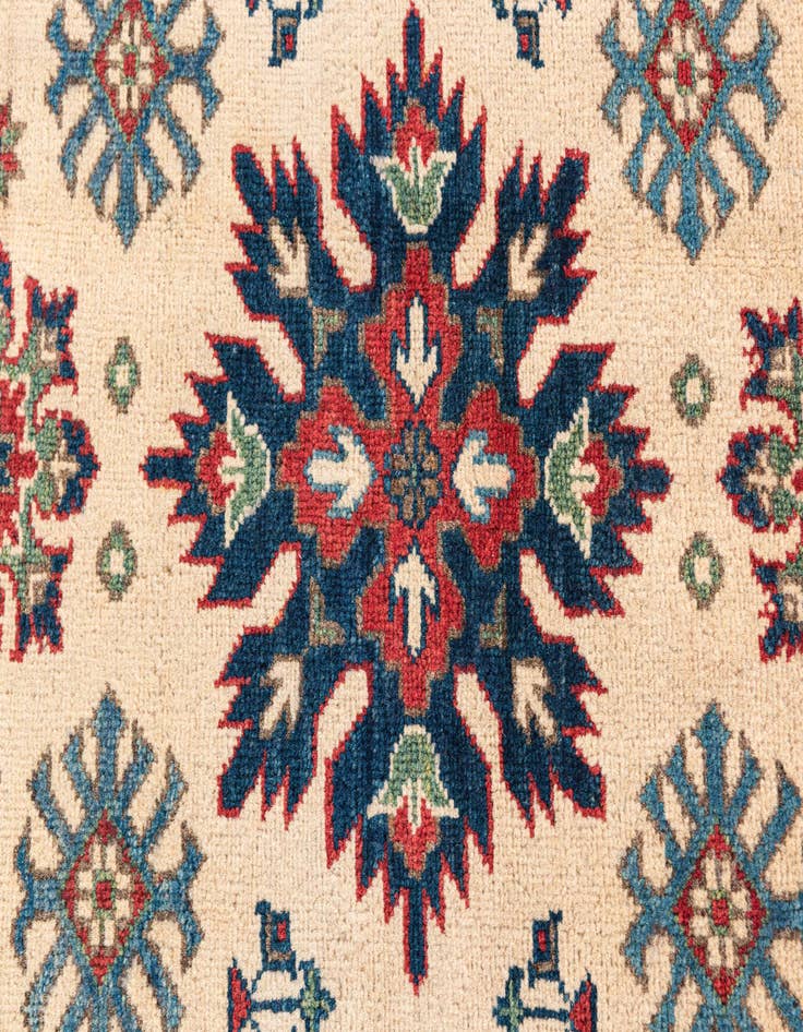 Detail image of  2' 9 x 4'  Hand Knotted Kazak Rug