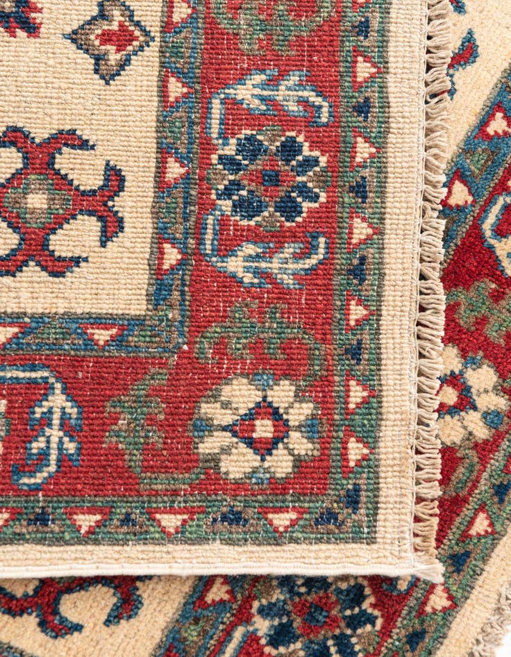 Detail image of  2' 9 x 4'  Hand Knotted Kazak Rug