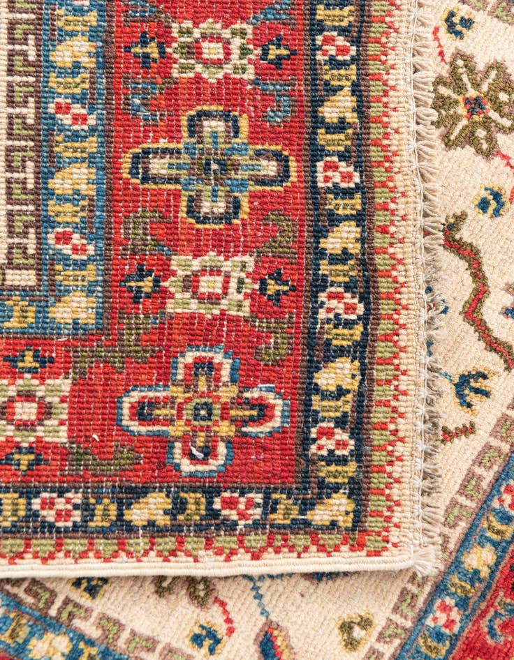 Detail image of  2' 8 x 4' 1  Hand Knotted Kazak Rug