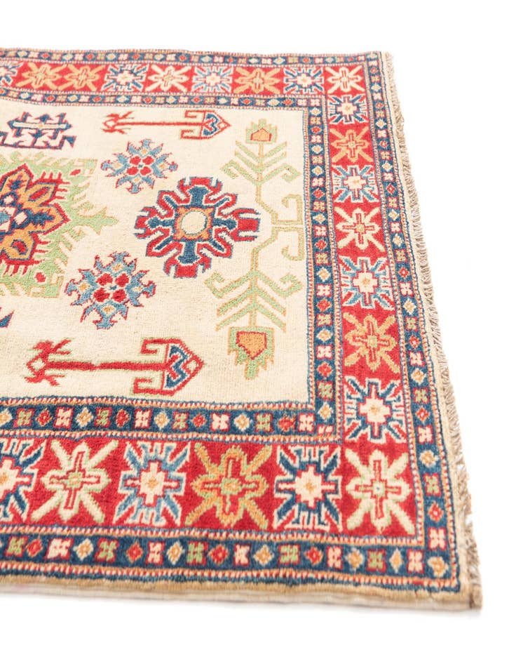 Detail image of  3' 5 x 4' 10  Hand Knotted Kazak Rug