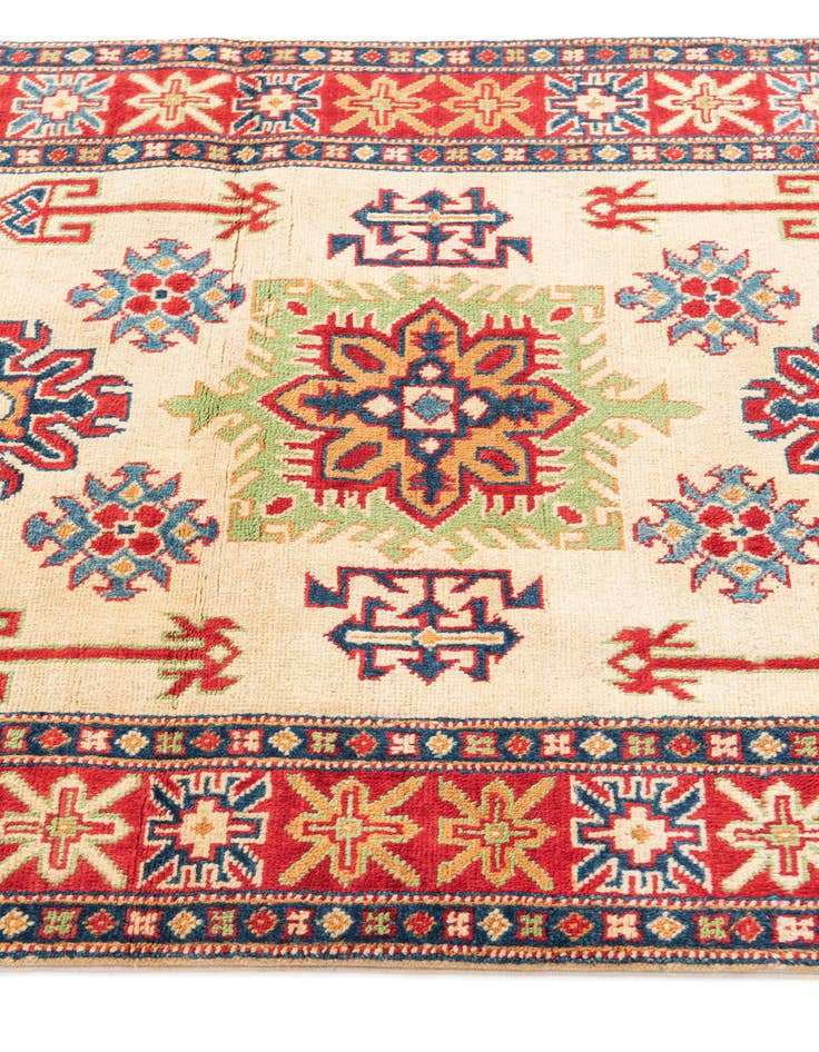 Detail image of  3' 5 x 4' 10  Hand Knotted Kazak Rug