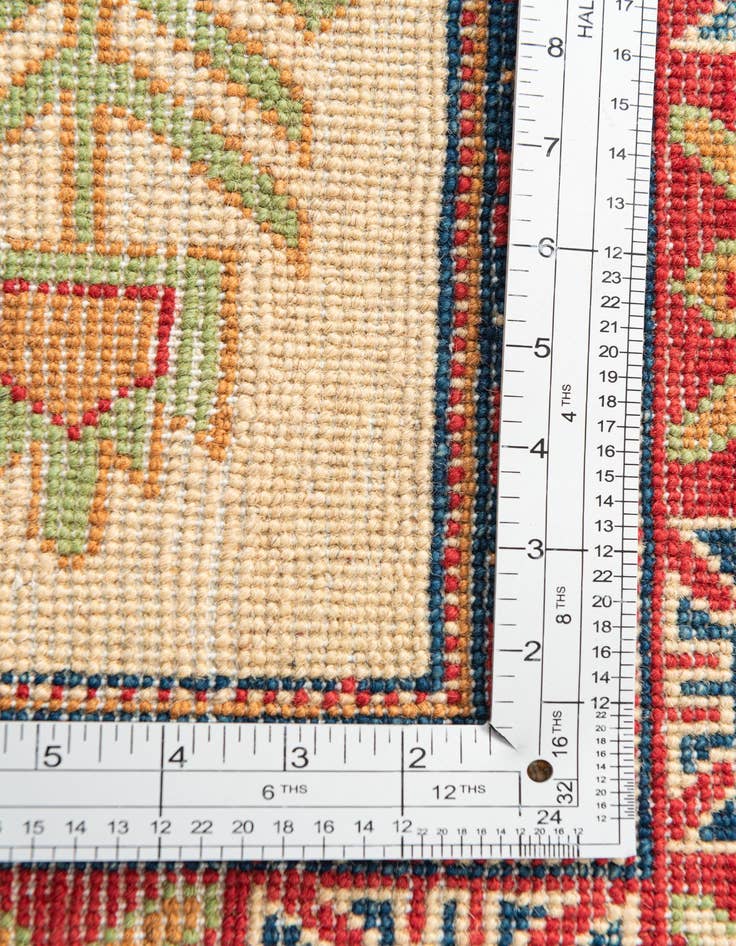 Detail image of  3' 5 x 4' 10  Hand Knotted Kazak Rug