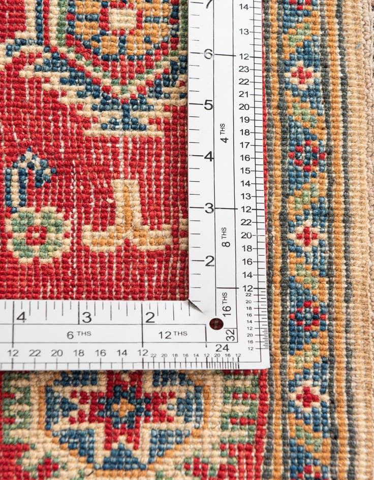 Detail image of  3' 4 x 5' 1  Hand Knotted Kazak Rug