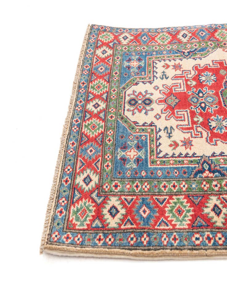 Detail image of  3' 3 x 5'  Hand Knotted Kazak Rug