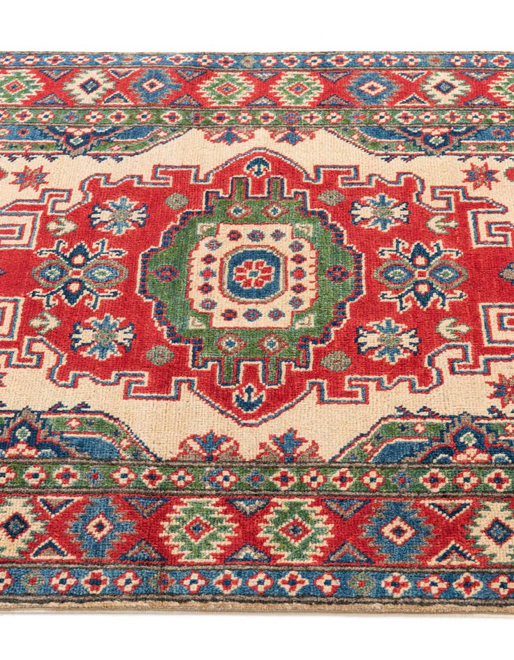 Detail image of  3' 3 x 5'  Hand Knotted Kazak Rug