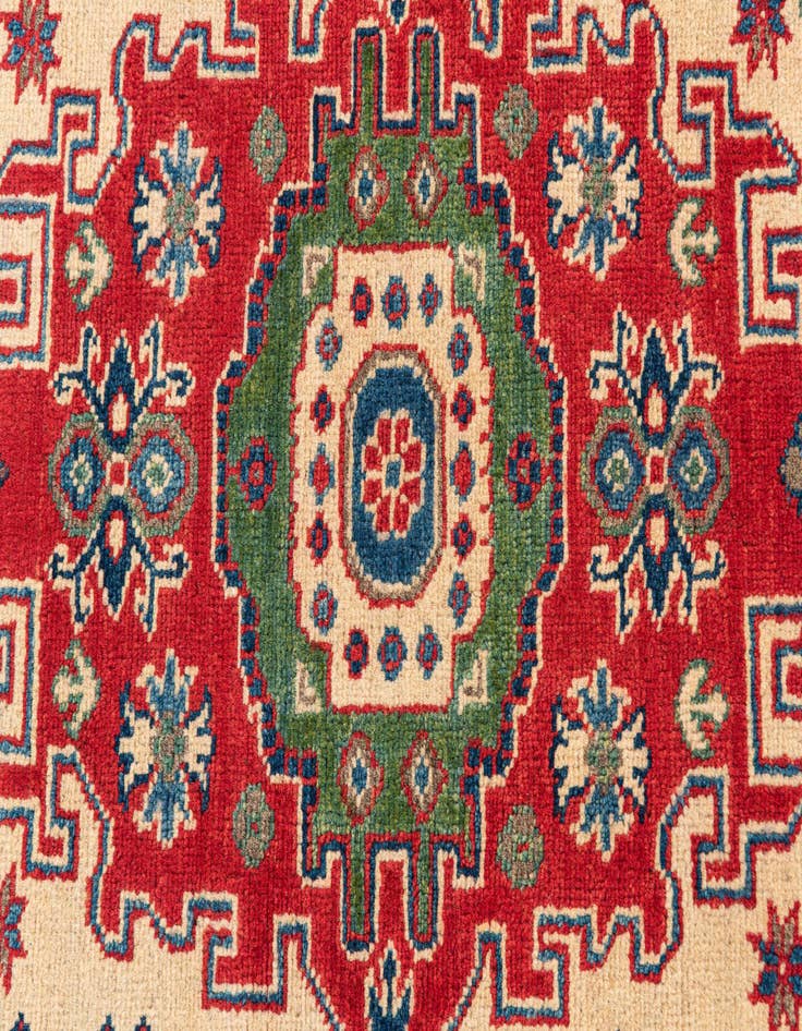 Detail image of  3' 3 x 5'  Hand Knotted Kazak Rug