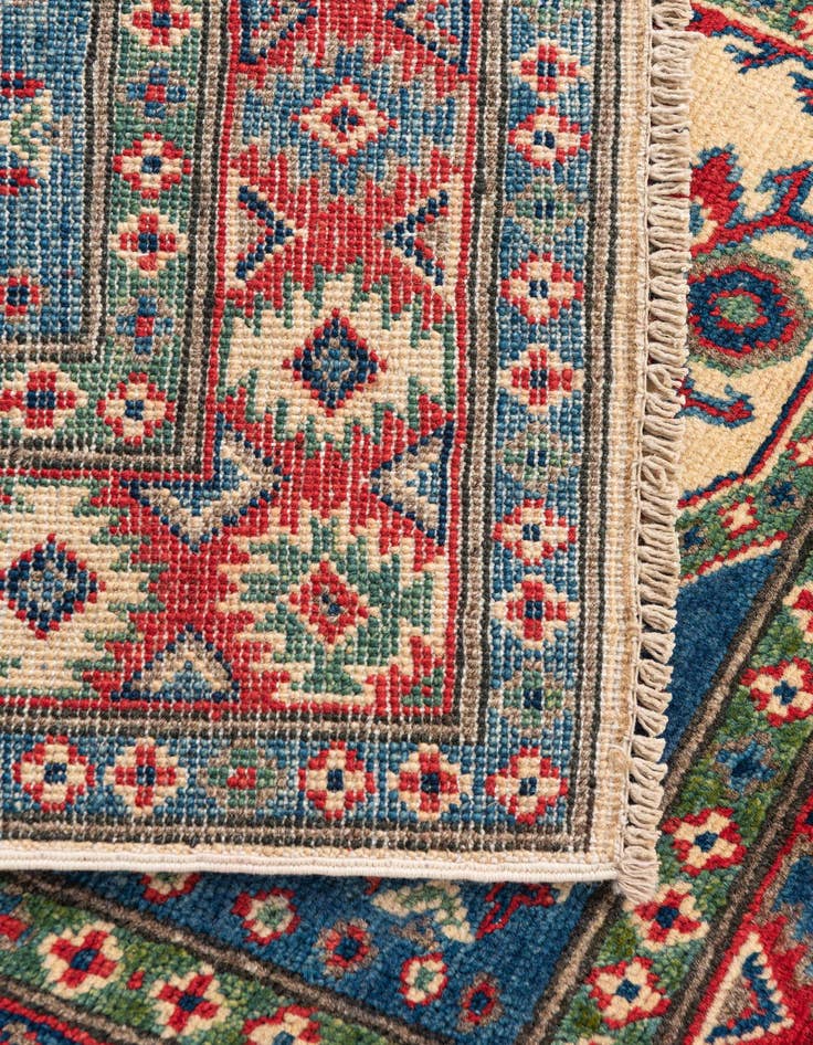 Detail image of  3' 3 x 5'  Hand Knotted Kazak Rug