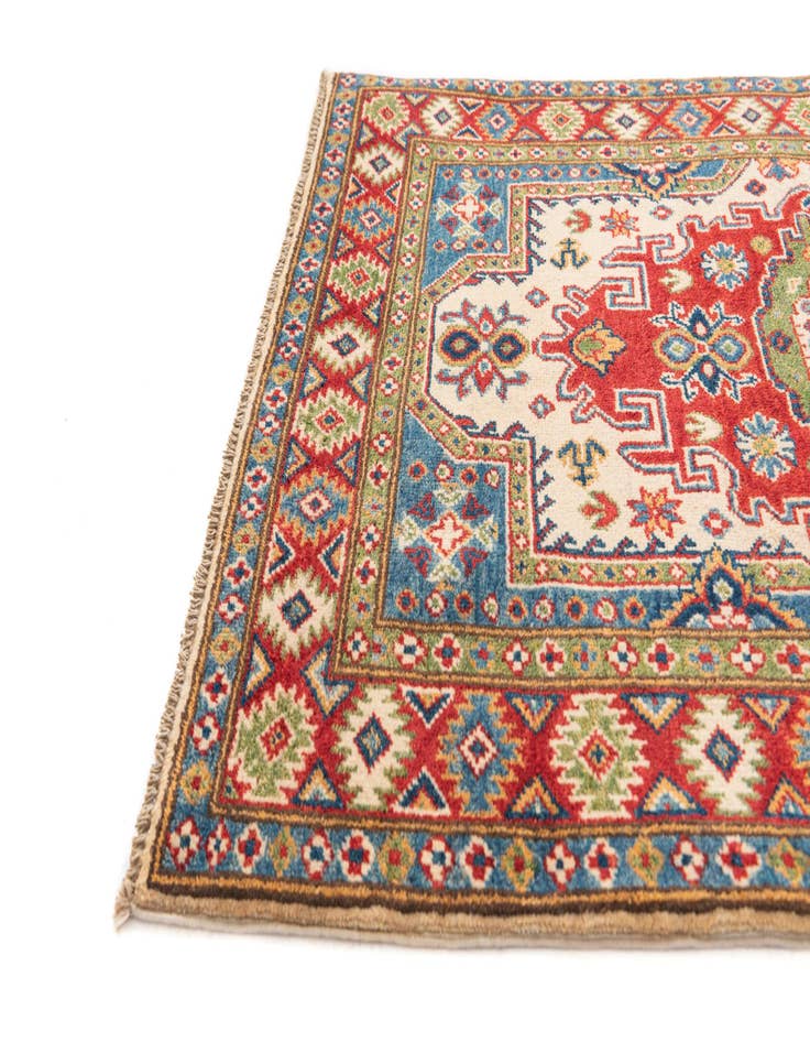 Detail image of  3' 4 x 5' 2  Hand Knotted Kazak Rug