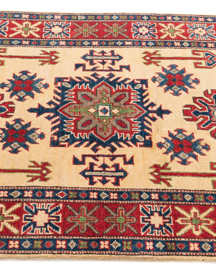 Detail image of  3' 4 x 5'  Hand Knotted Kazak Rug