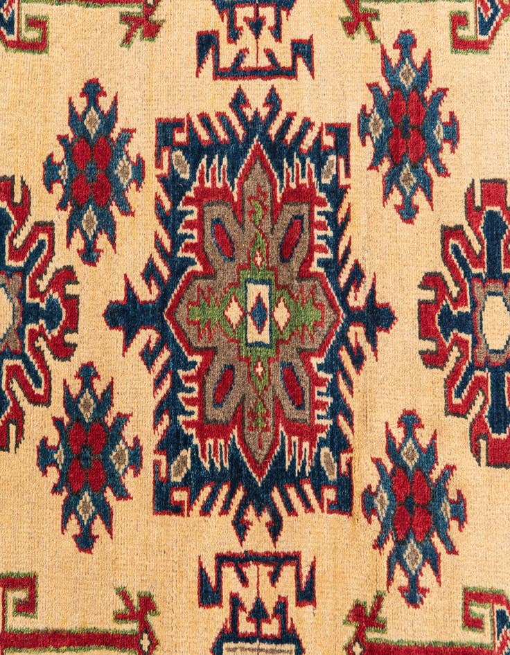 Detail image of  3' 4 x 5'  Hand Knotted Kazak Rug