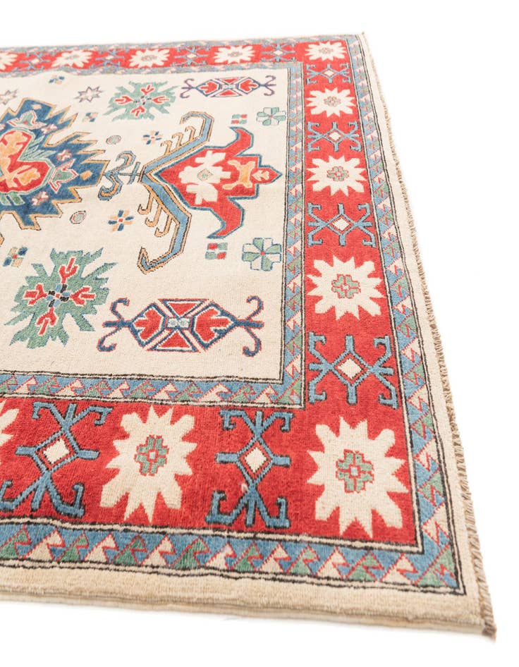 Detail image of  5' 7 x 7' 7  Hand Knotted Kazak Rug