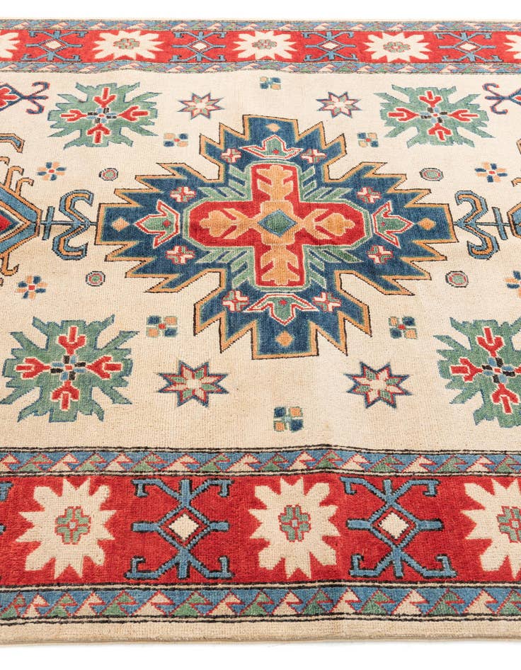 Detail image of  5' 7 x 7' 7  Hand Knotted Kazak Rug