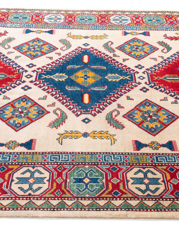 Detail image of  6' 6 x 9' 5  Hand Knotted Kazak Rug