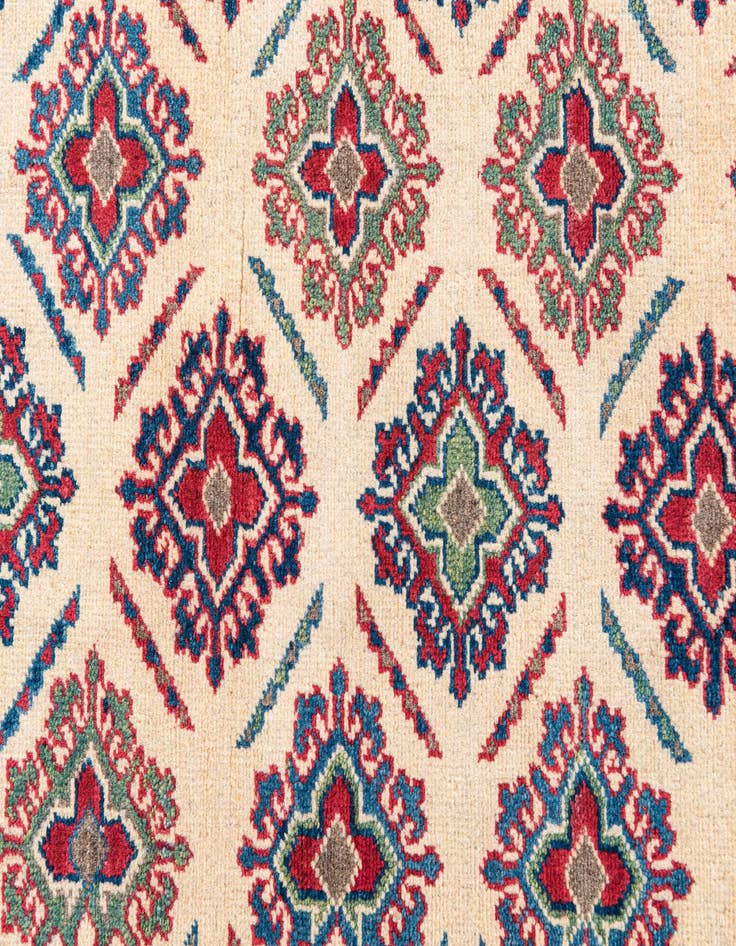 Detail image of  4' 2 x 6' 2  Hand Knotted Kazak Rug