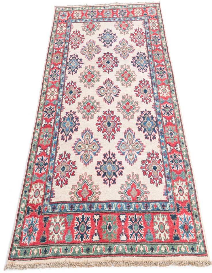 Detail image of  4' 1 x 6' 1  Hand Knotted Kazak Rug