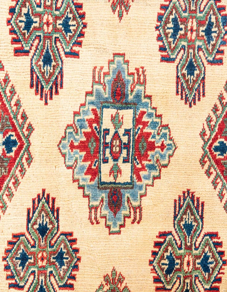 Detail image of  4' x 6' 2  Hand Knotted Kazak Rug