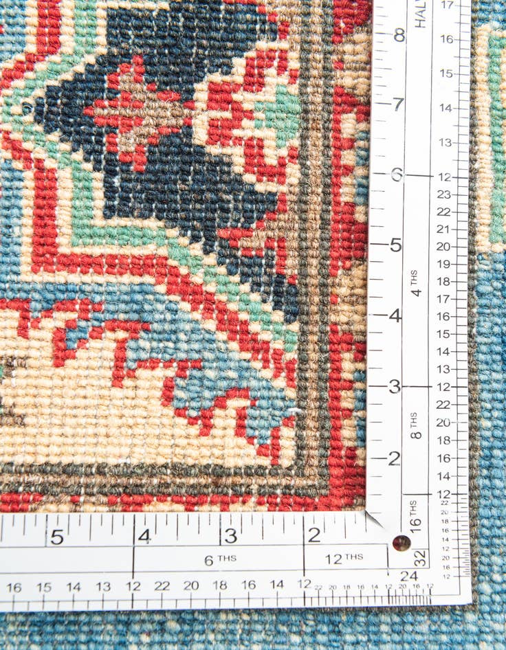 Detail image of  4' x 6' 4  Hand Knotted Kazak Rug