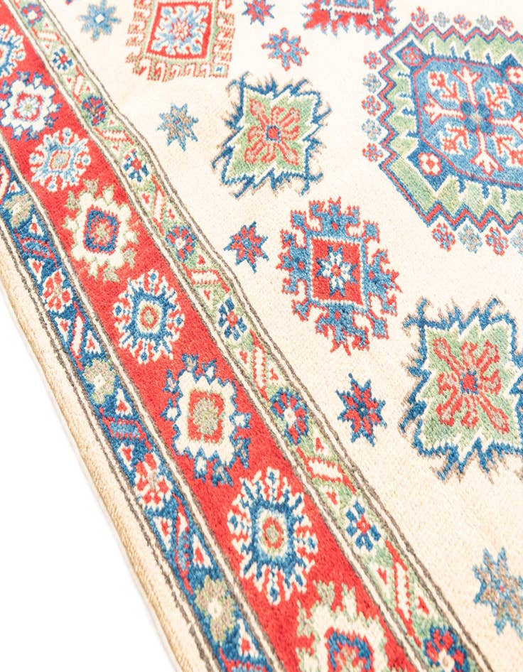 Detail image of  4' x 6' 2  Hand Knotted Kazak Rug