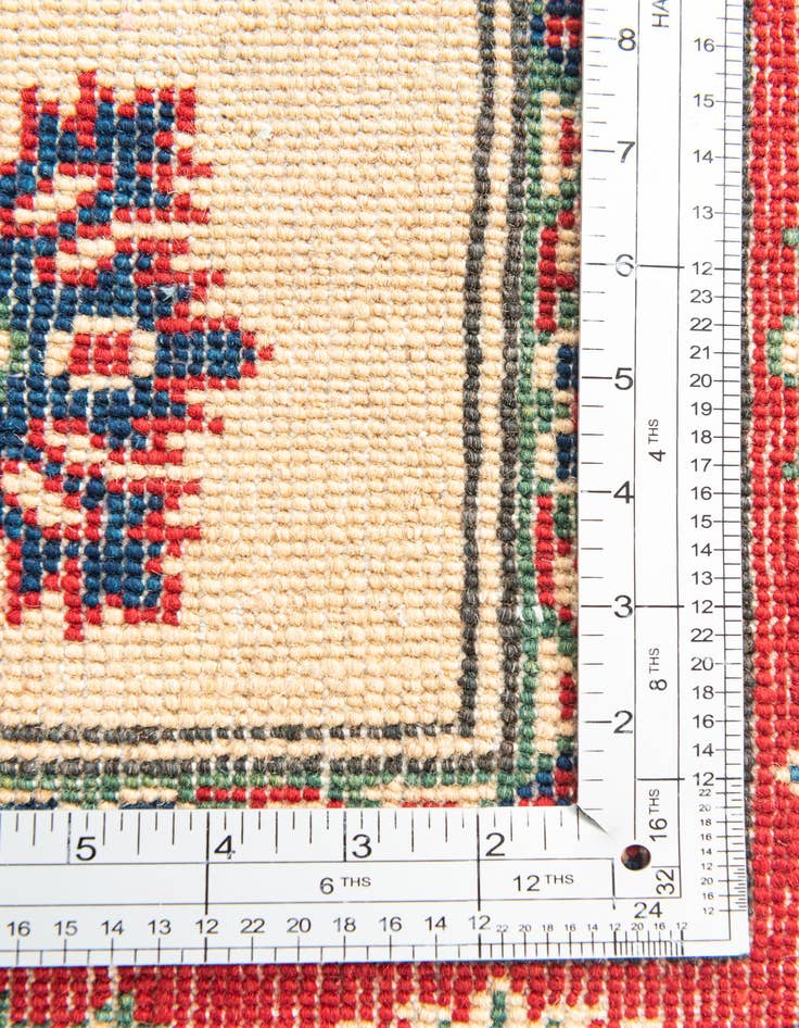 Detail image of  4' x 6' 2  Hand Knotted Kazak Rug