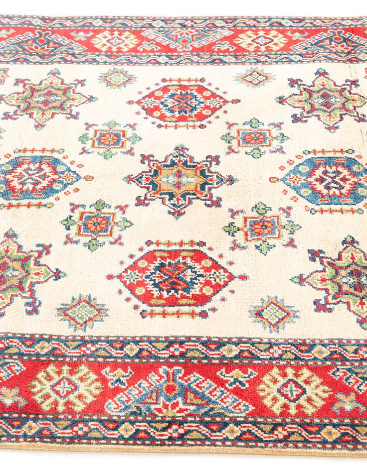 Detail image of  4' 2 x 6' 2  Hand Knotted Kazak Rug