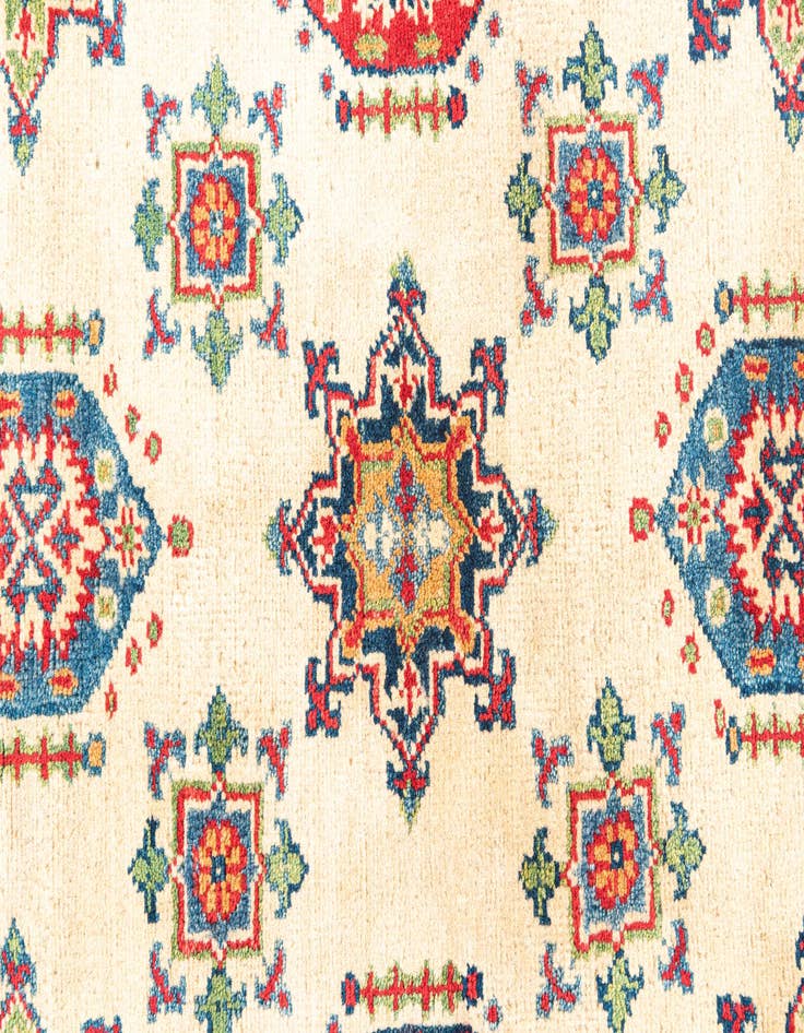 Detail image of  4' 2 x 6' 2  Hand Knotted Kazak Rug